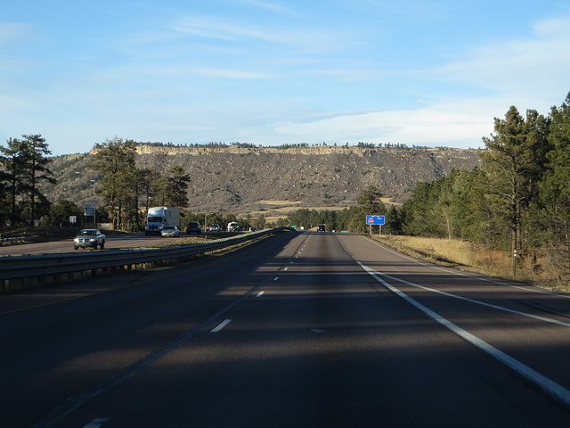 Interstate 25 Between Colorado Springs and Castle Rock, Colorado
