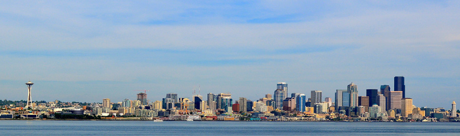 Seattle Skyline taken from the Bainbridge Island Ferry